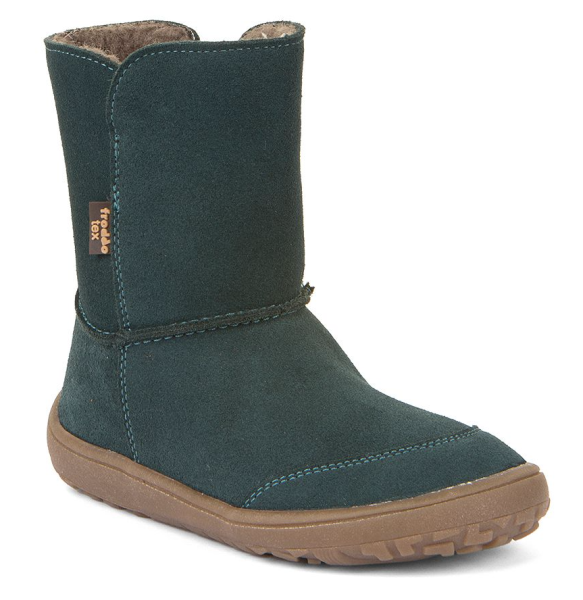Froddo Barfuß-Winterstiefel Veloursleder TEX petroleum